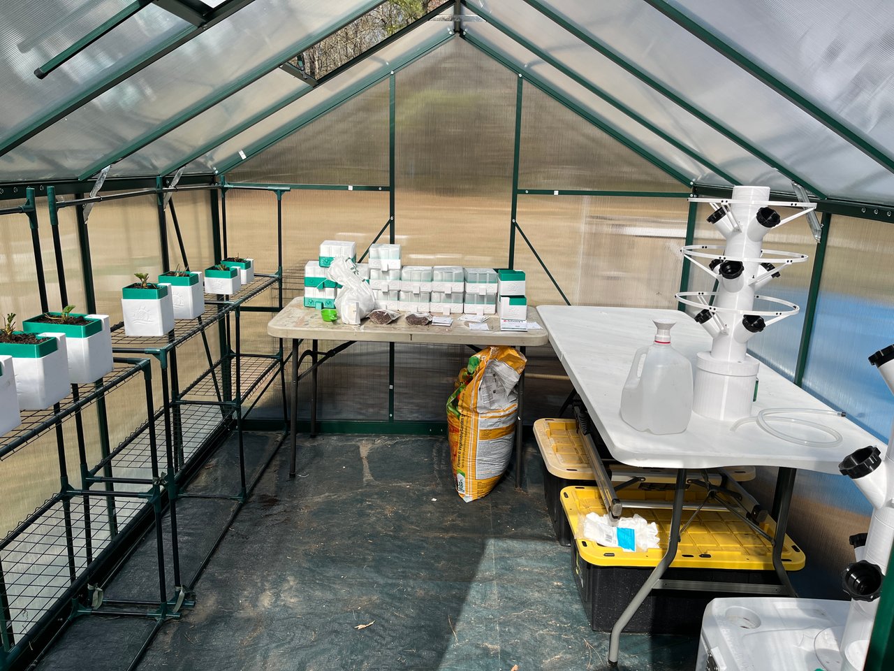 Getting Some Greenhouse Work Done Today on the Homestead- Weekend DIY